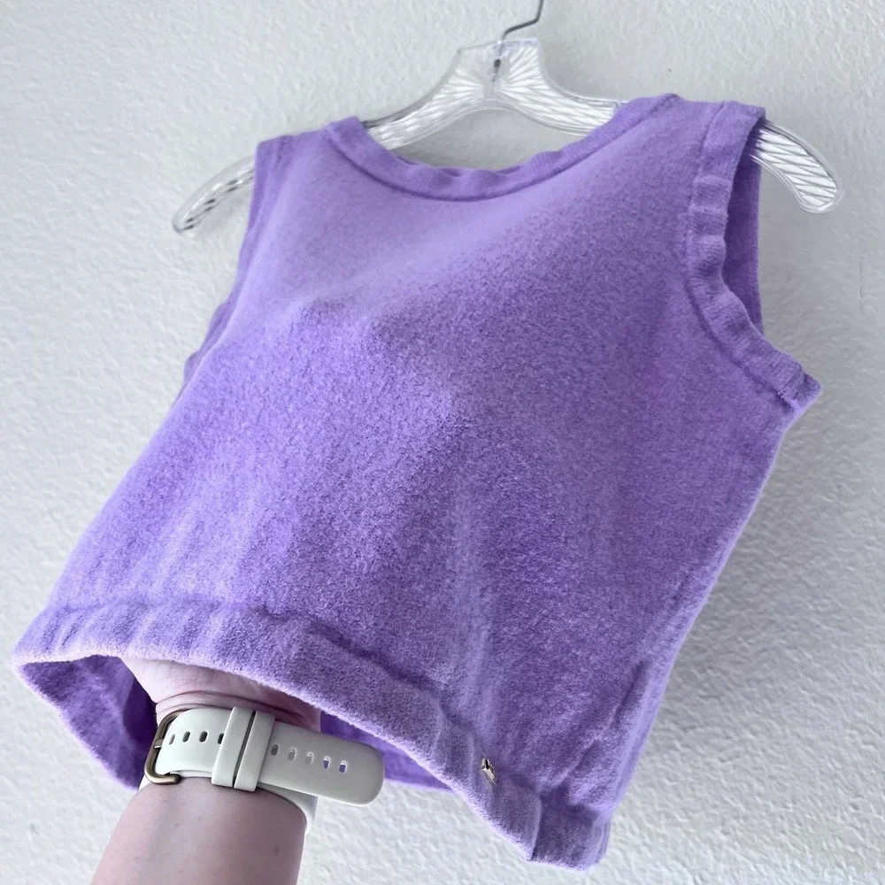 Vintage‎ St John's Sport Wool Halter Top Crop Disco Tank Purple Toddler Girls S